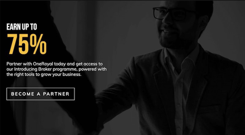 Earn Up to 75% in Commissions with OneRoyal’s Introducing Broker Program